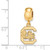 Gold Plated Sterling Silver University of South Carolina Sm Bead LogoArt GP036