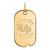 Gold Plated Sterling Silver University of South Carolina Sm Dog Tag by LogoArt
