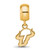 Gold Plated Sterling Silver University of South Florida XS Bead Charm LogoArt