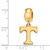 Gold Plated Sterling Silver University of Tennessee Small Dangle Bead by LogoArt