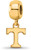 Image of Gold Plated Sterling Silver University of Tennessee X-Small Bead Charm LogoArt