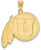 Image of Gold Plated Sterling Silver University of Utah XL Pendant by LogoArt