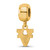 Image of Gold Plated Sterling Silver University of Virginia XSmall Bead LogoArt GP035UVA