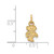 Image of Gold Plated Sterling Silver University of Wisconsin XSmall Pendant LogoArt GP043