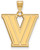 Gold Plated Sterling Silver Villanova University Large Pendant LogoArt GP003VIL