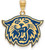 Image of Gold Plated Sterling Silver Villanova University Large Pendant LogoArt GP039VIL