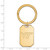 Gold Plated Sterling Silver Virginia Tech Key Chain by LogoArt