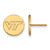Gold Plated Sterling Silver Virginia Tech Small Disc Earrings by LogoArt