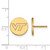 Gold Plated Sterling Silver Virginia Tech Small Disc Earrings by LogoArt
