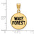 Image of Gold Plated Sterling Silver Wake Forest U Medium Disc Pendant LogoArt GP077WFU