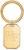 Image of Gold Plated Sterling Silver Wake Forest University Key Chain by LogoArt