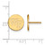 Gold Plated Sterling Silver Wake Forest University Small Disc LogoArt Earrings