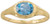 Image of Gold-plated Sterling Silver Blue Topaz Ring