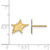 Image of Gold-Plated Sterling Silver NHL LogoArt Dallas Stars XS Stud Earrings