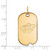 Image of Gold-Plated Sterling Silver NHL LogoArt Minnesota Wild Small Dog Tag Pendant