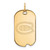 Image of Gold-Plated Sterling Silver NHL LogoArt Montreal Canadiens Small Dog Tag Pendant