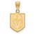 Gold-Plated Sterling Silver NHL LogoArt Vegas Golden Knights Medium Pendant