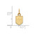 Gold-Plated Sterling Silver NHL LogoArt Vegas Golden Knights XS Pendant