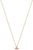 Image of Gold-plated Sterling Silver Pencil Cut Rose Quartz Necklace