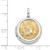 Image of Gold-plated Sterling Silver Round St. Christophers Locket Pendant