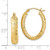 Image of 24mm Gold-Plated Sterling Silver Textured Oval Hoop Earrings