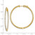 Image of 41mm Gold-Tone Sterling Silver 100 Stone CZ In and Out Hoop Earrings