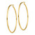 Image of 61.8mm Gold-Tone Sterling Silver Polished Hoop Earrings QE13135 Image of 61.8mm Gold-Tone Sterling Silver Polished Hoop Earrings QE13135
