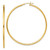 Image of 61.8mm Gold-Tone Sterling Silver Polished Hoop Earrings QE13135 Image of 61.8mm Gold-Tone Sterling Silver Polished Hoop Earrings QE13135
