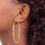 Image of 61.3mm Gold-Tone Sterling Silver Polished Hoop Earrings QE13147 Image of 61.3mm Gold-Tone Sterling Silver Polished Hoop Earrings QE13147