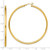Image of 61.3mm Gold-Tone Sterling Silver Polished Hoop Earrings QE13147 Image of 61.3mm Gold-Tone Sterling Silver Polished Hoop Earrings QE13147