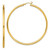 Image of 61.3mm Gold-Tone Sterling Silver Polished Hoop Earrings QE13147 Image of 61.3mm Gold-Tone Sterling Silver Polished Hoop Earrings QE13147