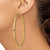 Image of 82.5mm Gold-Tone Sterling Silver Polished Hoop Earrings QE13157