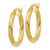 Image of 18mm Gold-Tone Sterling Silver Twist 25mm Hoop Earrings QE6669