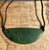 Green Natural Untreated Nephrite Jade Flat Bar Necklace 3 inches w/ Adjustable Cord