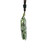 Green Natural Untreated Nephrite Jade Peanut Necklace 2 inch Pendant w/ Adjustable Cord