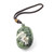 Image of Green Genuine Natural Nephrite Jade Spider Pendant/Charm on a Cord