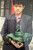 Green Natural Untreated Polar Nephrite Jade Incense Burner