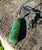45mm Hand-Carved Natural Untreated Nephrite Jade Drop Pendant on Cord
