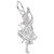 Image of Highland Dancer Charm (Choose Metal) by Rembrandt