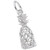 Image of Hollow Pineapple Charm (Choose Metal) by Rembrandt