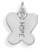 Image of HOPE Butterfly Charm 925 Sterling Silver