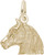 Image of Horse Head Charm (Choose Metal) by Rembrandt Image of Horse Head Charm (Choose Metal) by Rembrandt