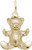 Image of Hugging Teddy Bear Charm (Choose Metal) by Rembrandt
