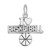 I Love Basketball Charm (Choose Metal) by Rembrandt