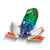 Image of Island Hopper Frog Glass Figurine