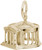 Image of Jefferson Memorial Charm (Choose Metal) by Rembrandt