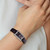 Image of Ladies Charles Hubert Leather Band Black Dial 21x30mm Watch