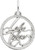 Lake Tahoe Faceted Charm (Choose Metal) by Rembrandt