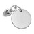 Love Tag w/ Heart Charm (Choose Metal) by Rembrandt