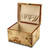 Image of Mapa Burlwood Veneer High Gloss Finish Locking Memorial Keepsake Box (Gifts)